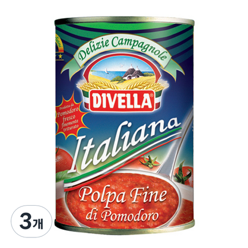 디벨라 DIVELLA 토마토통조림 400g, 3개