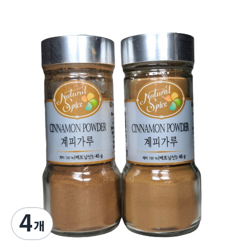 내츄럴스파이스 계피가루, 45g, 4개