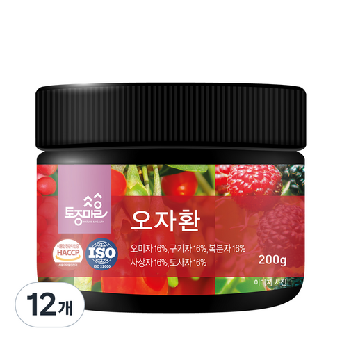 토종마을 HACCP 인증 오자환, 200g, 12개