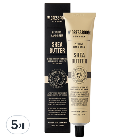 더블유드레스룸 시어버터 퍼퓸 핸드 밤 파우더, 75ml, 5개