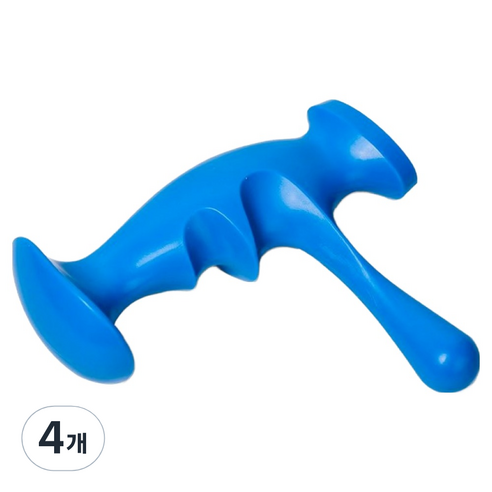 앙멧 바디 마사지 지압봉, 4개, 블루
