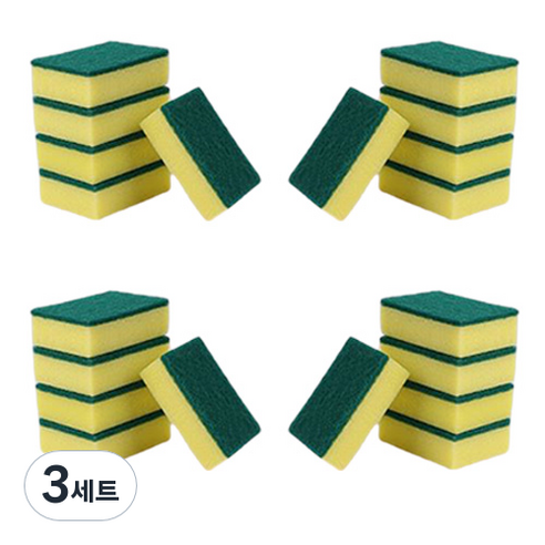 OON 기본 양면 수세미, 20개, 3세트