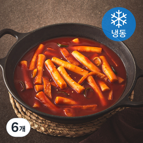 쿡솜씨 국물떡볶이 밀키트 (냉동), 320g, 6개
