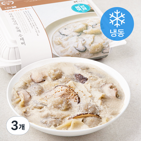 바른식 감자옹심이 들깨 수제비 밀키트 2인분 (냉동), 620g, 3개