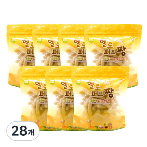 짱죽 유기농 쌀과자 21g, 딸기, 28개