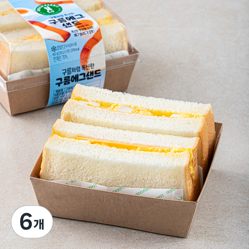 그린래빗 구름에그 샌드위치 2개입, 230g, 6개