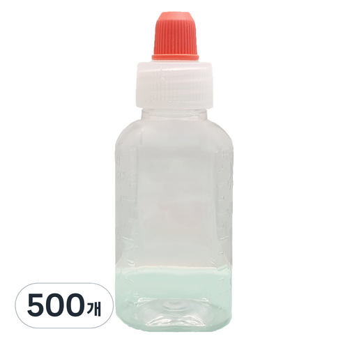 신도공업 일회용 짧은 뚜껑 약병 PET 딱딱이 30cc, 500개
