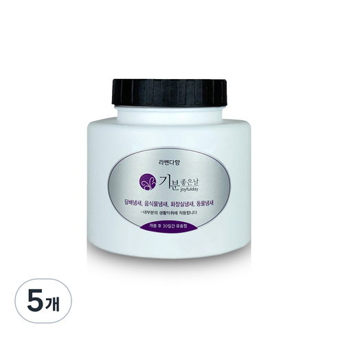기분좋은날 냄새제거 카트리지 리필 라벤다 대, 240g, 5개