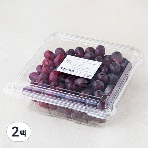 다조은 칠레산 씨없는 적포도, 1.2kg, 2팩