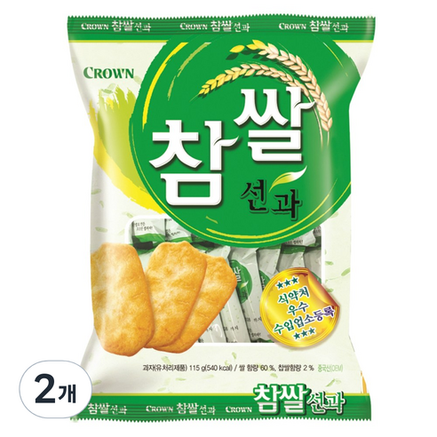 Read more about the article 크라운 참쌀선과 115g, 2개 – 고소한 맛과 신선한 즐거움