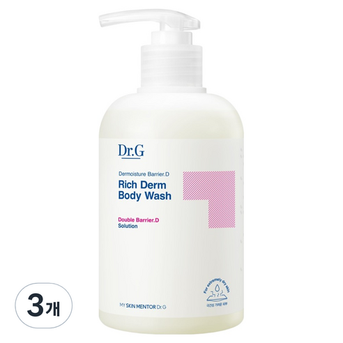 닥터지 더모이스처 배리어 D 리치덤 바디 워시, 400ml, 3개