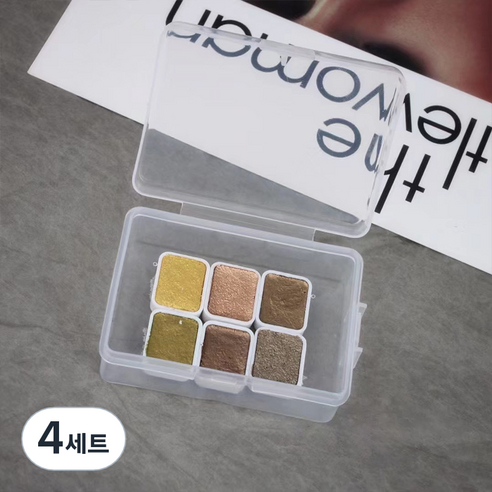 네일 고체물감 6종 세트 샵03, 혼합색상, 4세트