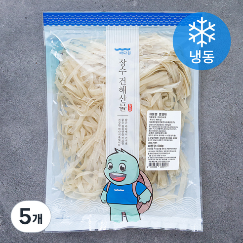 바다원 명엽채 (냉동), 500g, 5개