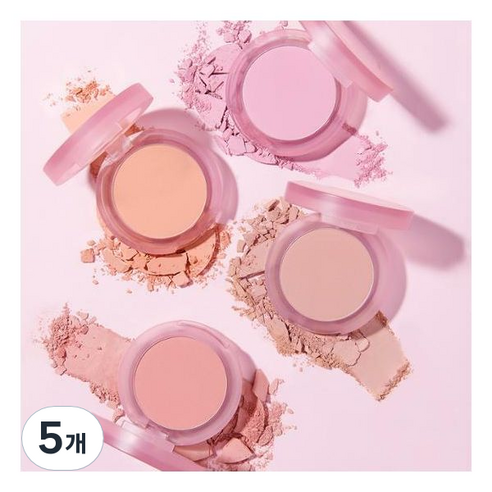 바닐라코 프라이밍 베일 치크 6g, PK02 문리버, 5개