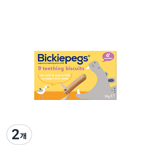 빅키페그 티딩비스킷, 순한맛, 38g, 2개