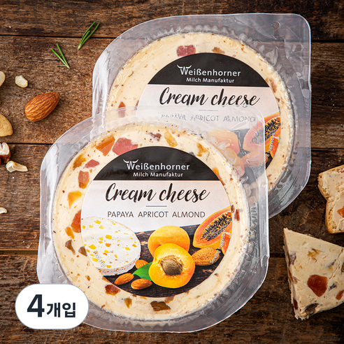 제르미 살구 아몬드 크림치즈, 125g, 1개입, 4개