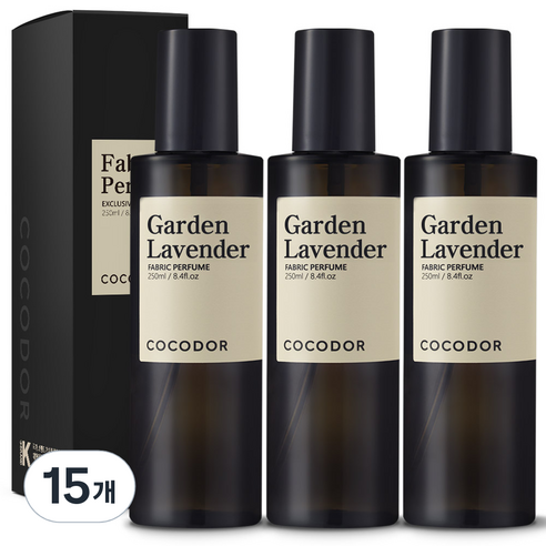 코코도르 룸 앤 패브릭 퍼퓸 섬유탈취제 가든라벤더, 250ml, 15개