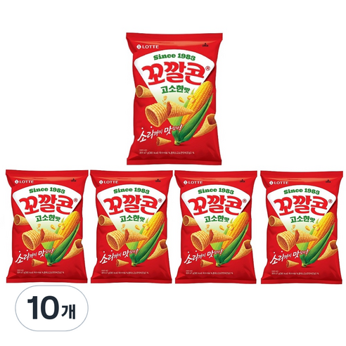 꼬깔콘 고소한 맛 옥수수스낵, 10개, 67g