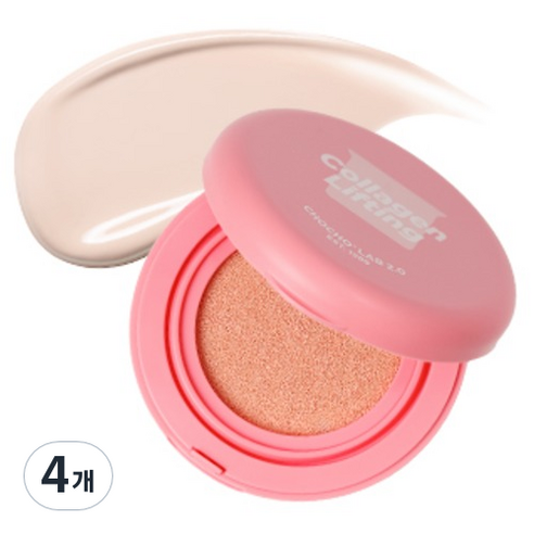 초초스랩2.0 콜라겐 리프팅 선쿠션 SPF50+ PA++++ 10g, 4개