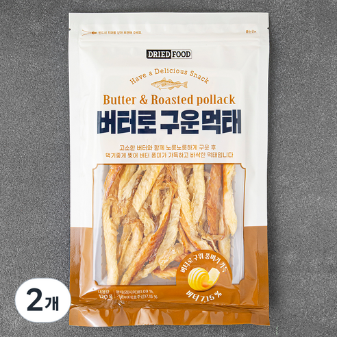버터로 구운 먹태, 120g, 2개