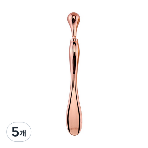 생각나래 스킨 케어 아이 마사지 스푼 S, 로즈골드, 5개