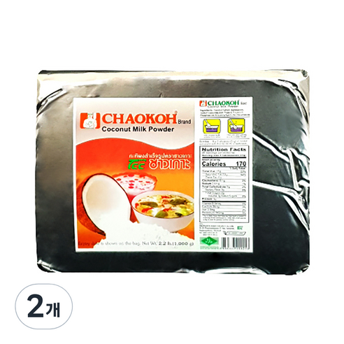 차오코 코코넛 밀크 분말, 1kg, 1개입, 2개