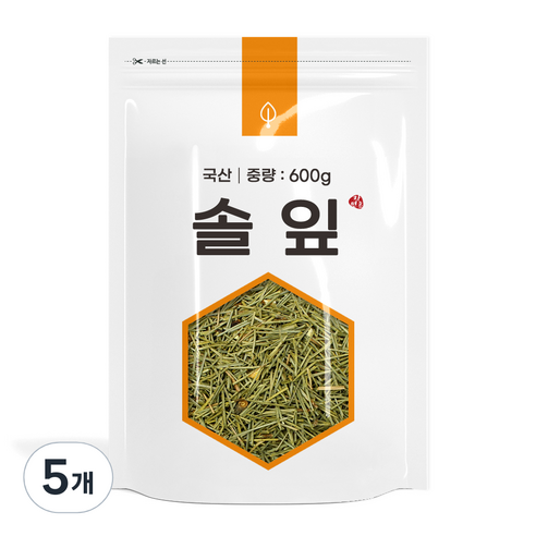 자연초 솔잎, 600g, 5개