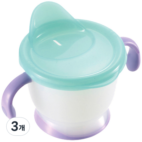 릿첼 AQ 첫걸음 드링킹 타입 스파우트컵 150ml, 3개, 라이트블루