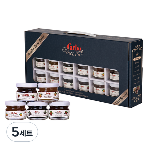 다보 미니잼 28g x 12종 선물세트, 5세트, 336g