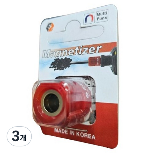 EZEN 울트라 자화기 탈자기 초강력 자석 EQ-110 빨강, 3개