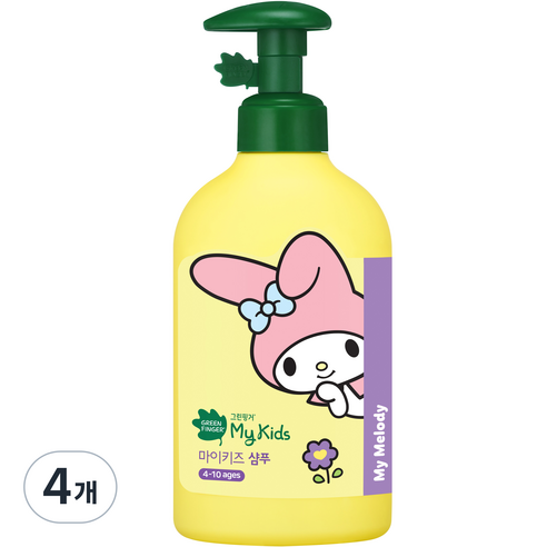 그린핑거 마이키즈 산리오 샴푸, 320ml, 4개