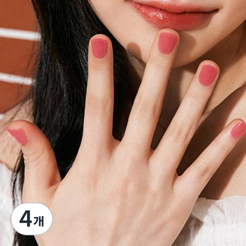 데싱디바 글로우 네일 스티커, 베리, 4개