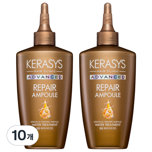케라시스 어드밴스드 리페어 앰플 워터 헤어트리트먼트, 220ml, 10개