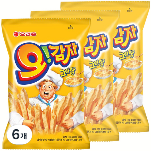 오리온 오감자 그라탕 스낵, 115g, 6개
