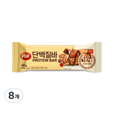 포스트 단백질바, 50g, 8개