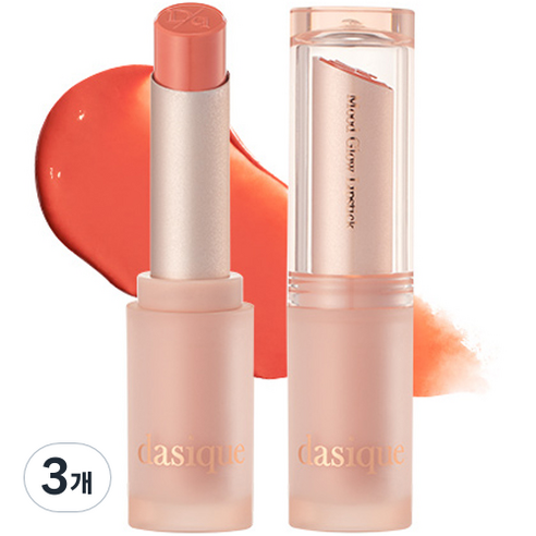 데이지크 무드 글로우 립스틱 3g, 03 피치스, 3개