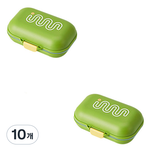 더자카 비비드톤 휴대용 비누케이스 FREE, 비비드 그린, 10개