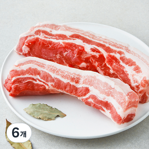 고급진 캐나다산 삼겹살 수육보쌈용 (냉장), 6개, 1kg