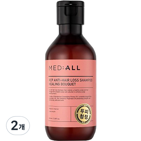 메디올 알시피 안티 헤어 로스 기능성샴푸 힐링부케향, 100ml, 2개
