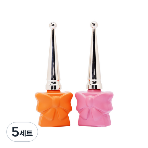 아이빛 르모어 네일 크레이지 리본 넌탑젤 10ml + 베이스젤 10ml 세트, 5세트