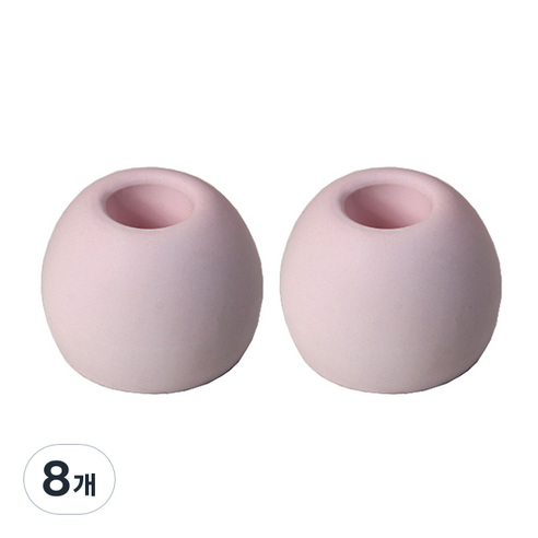 심플한 규조토 칫솔꽂이 원형, 핑크, 8개