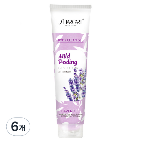 샤카트 페이스 바디 각질 제거 필링젤 라벤더향, 310ml, 6개