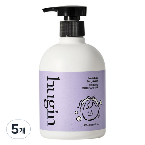 허긴 프레쉬 키즈 바디워시, 500ml, 5개