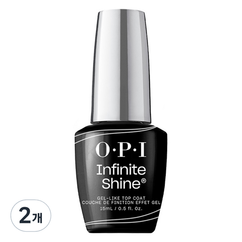 오피아이 인피니트 샤인 젤 라이크 매니큐어, 탑코트, 15ml, 2개
