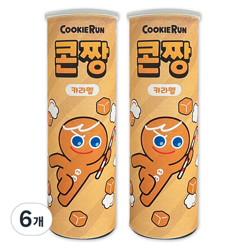 쿠키런 콘짱 캬라멜, 80g, 6개