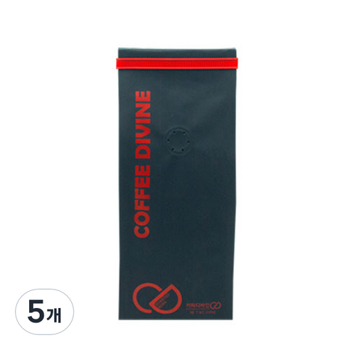 커피디바인 헤이즐넛블렌드 원두 분쇄커피, 200g, 5개, 커피메이커