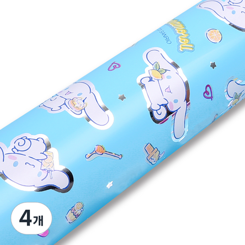 좋은기븐 산리오 메탈포장지 53cm X 15m, 시나모롤 하늘, 4개