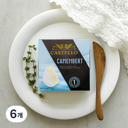 카스텔로 까망베르 치즈, 125g, 1개입, 6개