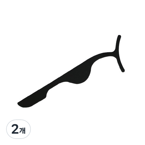 와이츄 속눈썹 집게 와이드형 프리미엄, 블랙, 2개