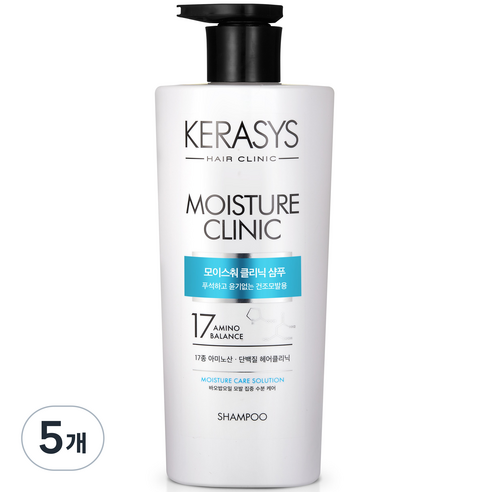 케라시스 모이스처 클리닉 샴푸, 600ml, 5개